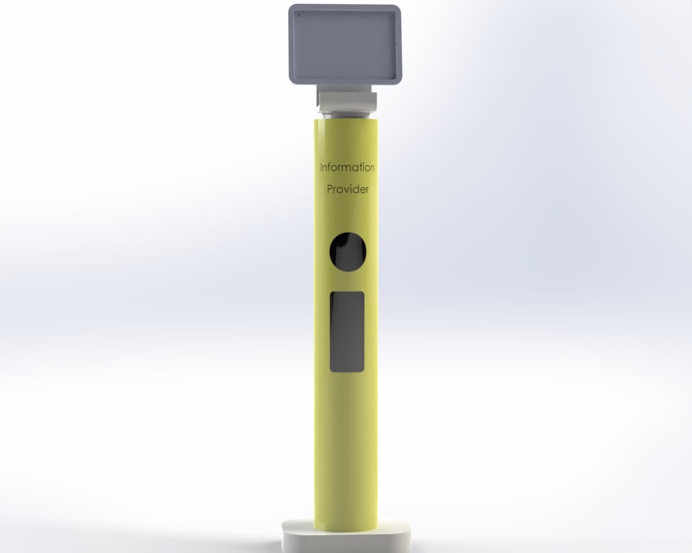 Render of the TravelBuddy scanning point